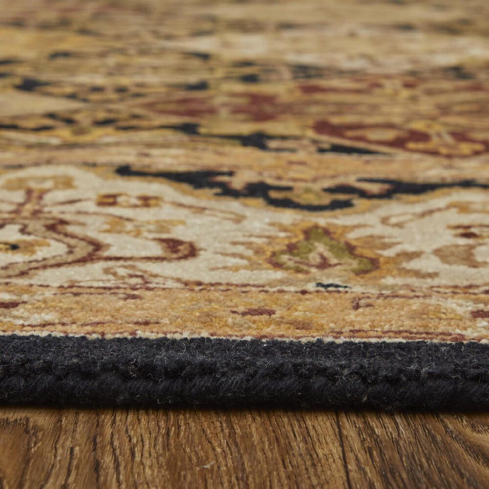 Feizy Wagner 8943F 8&#39; x 10&#39; Black and Multicolor Area Rug, , large