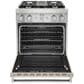 KitchenAid 30" Professional Smart Dual Fuel Range in Matte Milkshake, , large