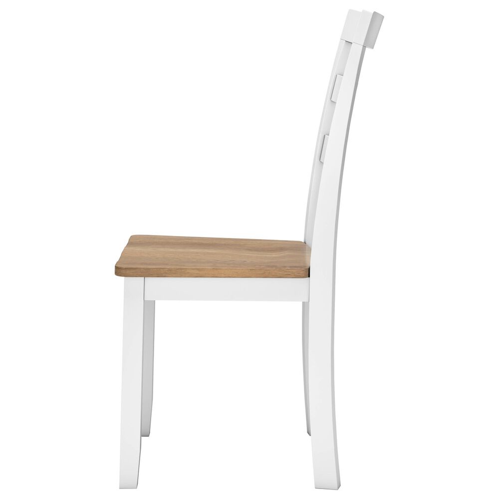Ashley Gesthaven 6-Piece Rectangular Dining Set in Natural and White, , large