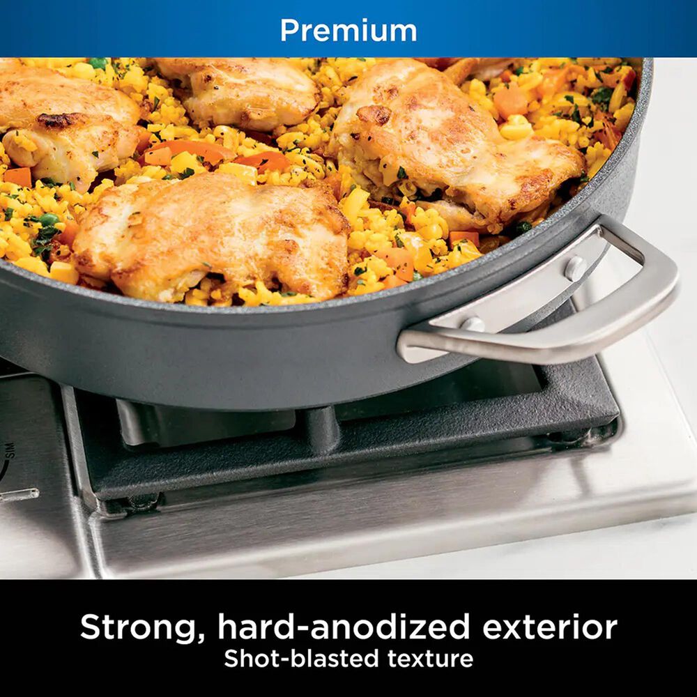 Ninja Foodi NeverStick Premium Hard Anodized 3 Quart Saute Pan