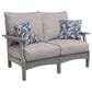 Ashley Cove Beach Outdoor Loveseat with Cushion in Gray, , large