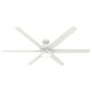 Hunter Solaria 72" Outdoor Ceiling Fan with LED Light in Fresh White, , large