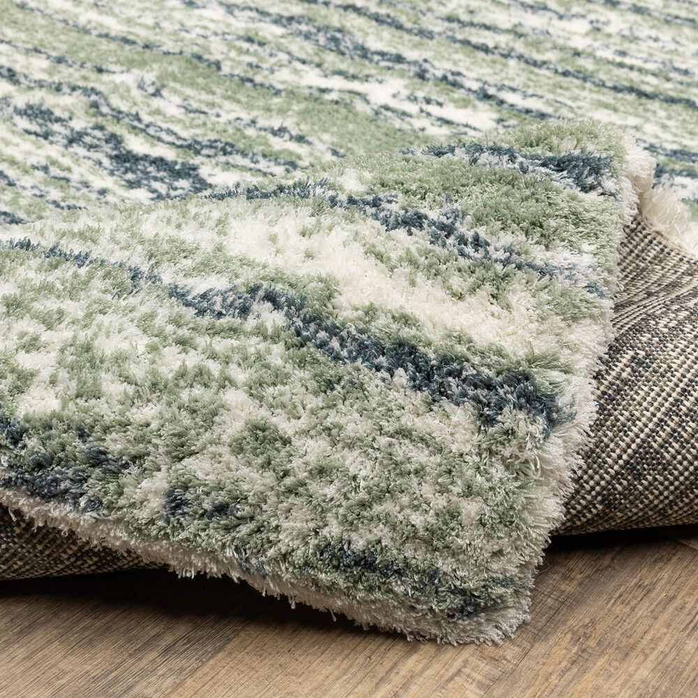 Oriental Weavers Galileo GAL06 Blue and Green 6&#39;7&quot; x 9&#39;6&quot; Area Rug, , large