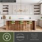 Vaxcel Annabelle 8-Light Chandelier in Muted Brass, , large