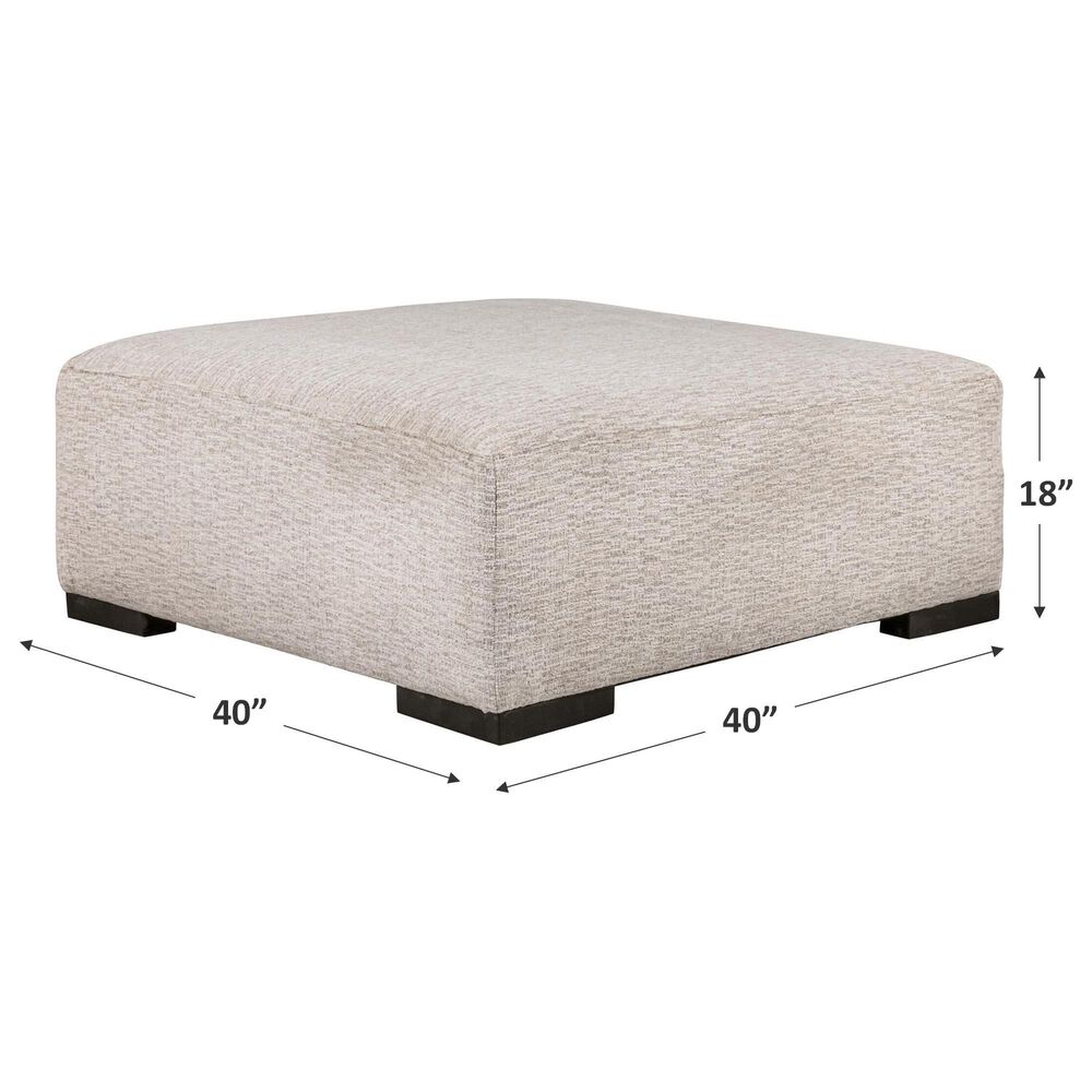 Creature Comforts Metropolitan Cocktail Ottoman in White, , large