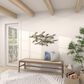 Maple and Jade 23" 48" Flying Flock of Bird Wall Decor in Distressed White, , large