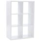 Linon Home Decor Galli 6-Shelf Bookcase in White, , large