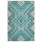 Dalyn Rug Company Portico PO5 Teal 10" x 14" Area Rug, , large