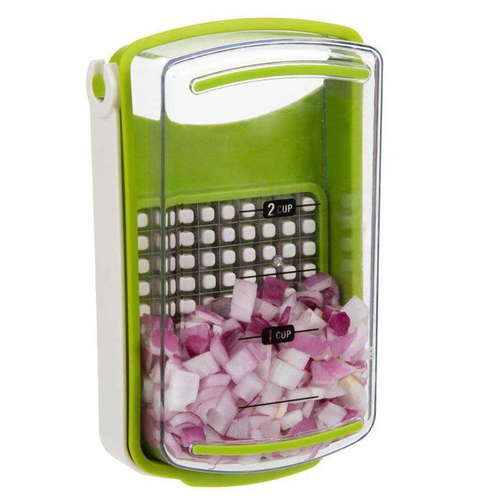 Progressive Compact Veggie Chopper in Green and White, , large