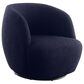 Abbyson Blair Boucle Swivel Chair in Blue, , large