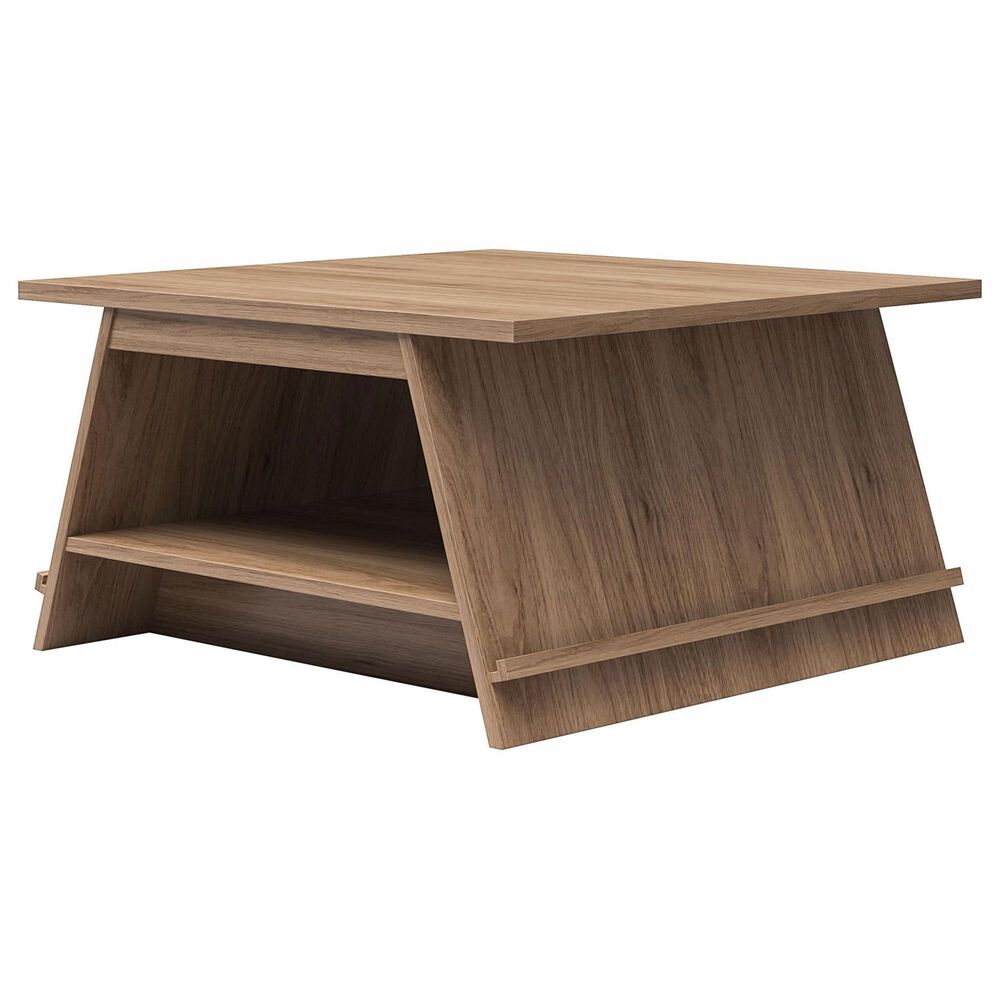 DHP Danton A-Frame Coffee Table with Magazine Perch in Danish Walnut, , large