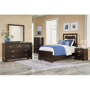 Ashley Covetown 5-Piece Twin Bedroom Set in Dark Brown, , large