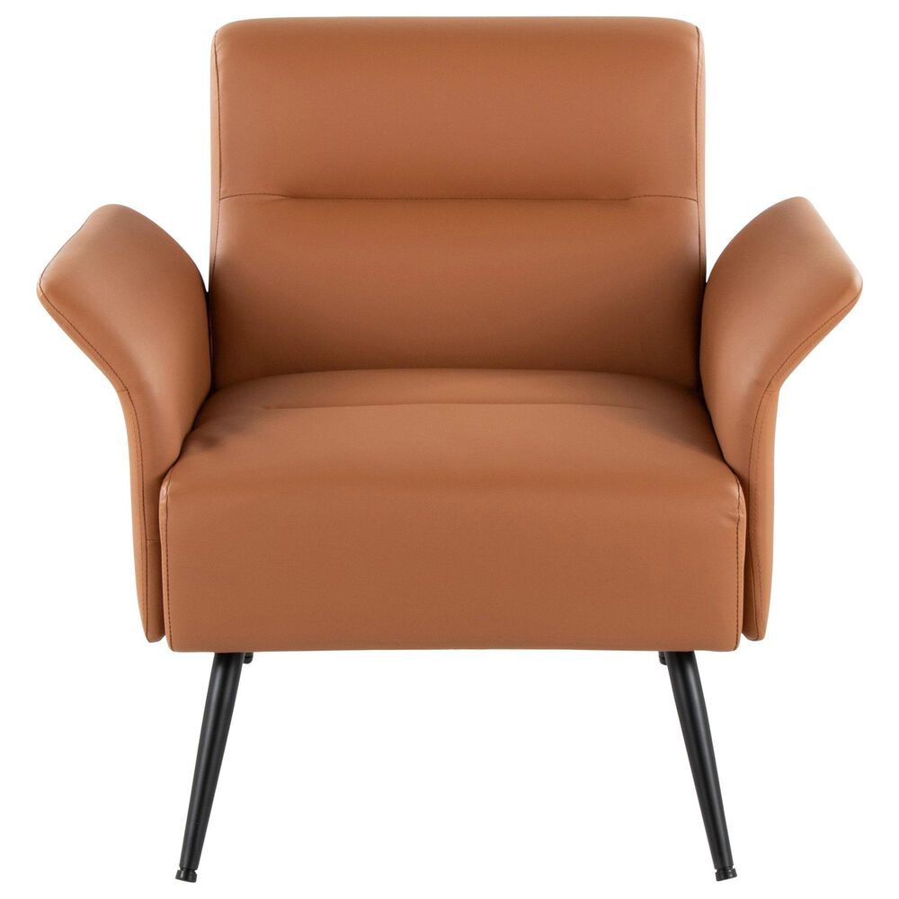 Lumisource Petal Accent Chair in Camel, , large