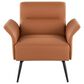 Lumisource Petal Accent Chair in Camel, , large