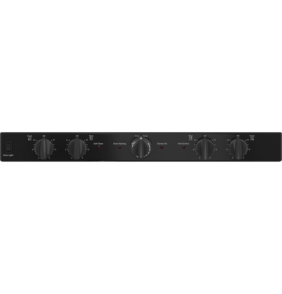 GE Appliances 30" Freestanding Self-Cleaning Radiant Front-Mount Range in Stainless Steel, , large