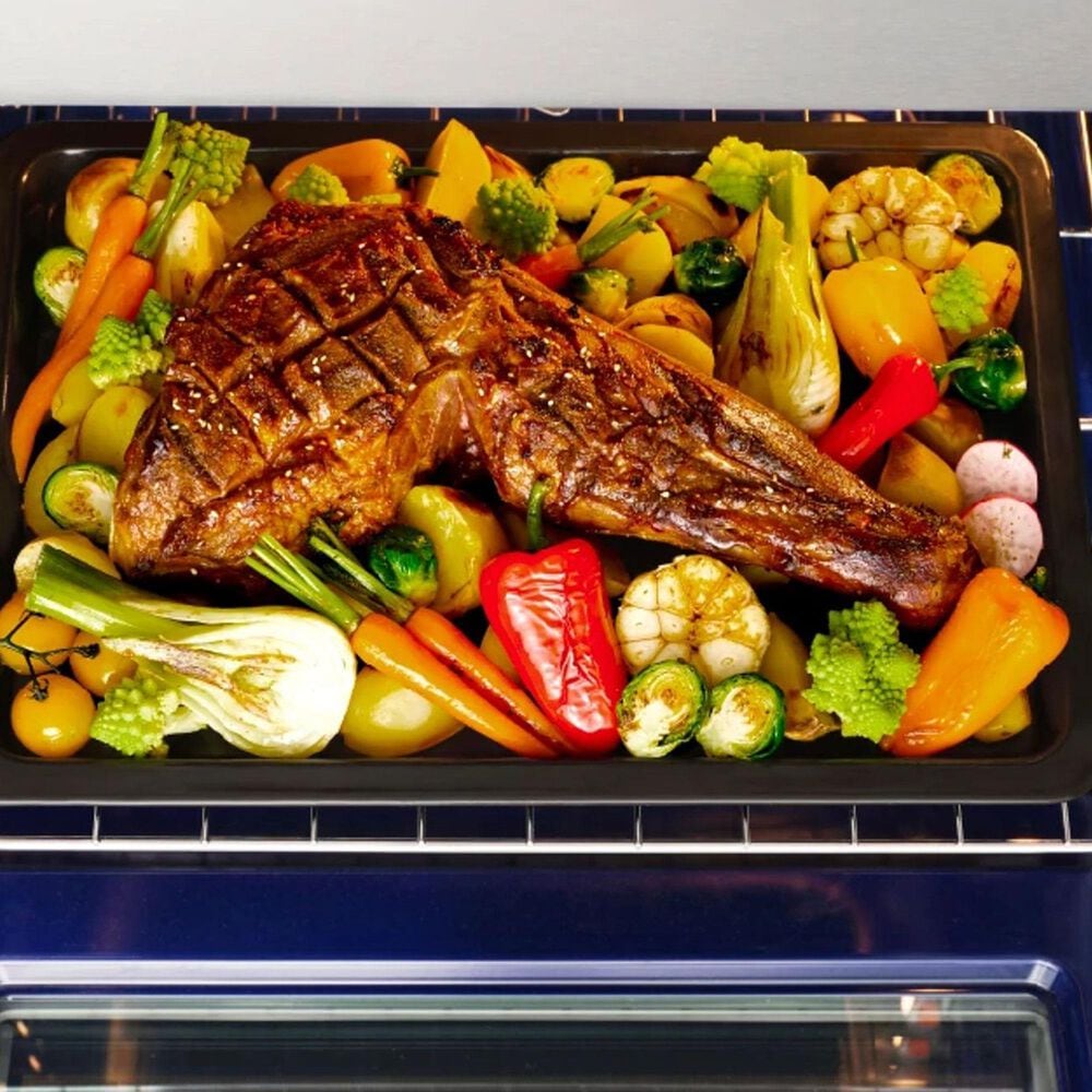 Midea 30" Freestanding Electric Range with 5 Burners and Air Fry in Stainless Steel, , large