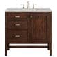James Martin Vanities Addison 30" Single Bathroom Vanity in Mid-Century Acacia with 3 cm Victorian Silver Quartz Top and Rectangular Sink, , large