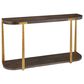 Uttermost Palisade Console Table in Coffee Oak and Antique Gold, , large