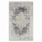 Surya Solar 3" x 5" Black, Charcoal, Saffron, White and Light Gray Area Rug, , large