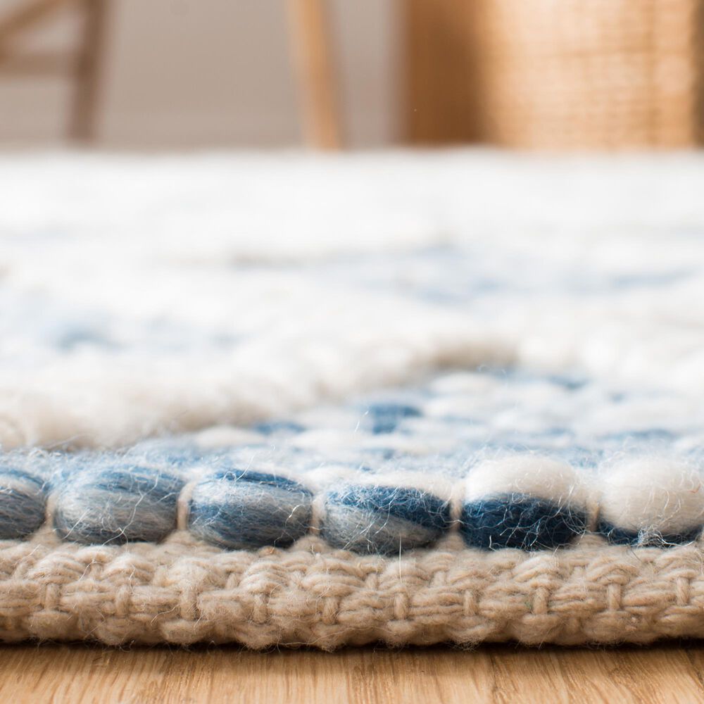 Safavieh Natura NAT711B 6&#39; x 9&#39; Ivory and Blue Area Rug, , large