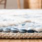Safavieh Natura NAT711B 6" x 9" Ivory and Blue Area Rug, , large