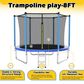 HOMLUX 8" Outdoor Trampoline Sports in Blue, , large