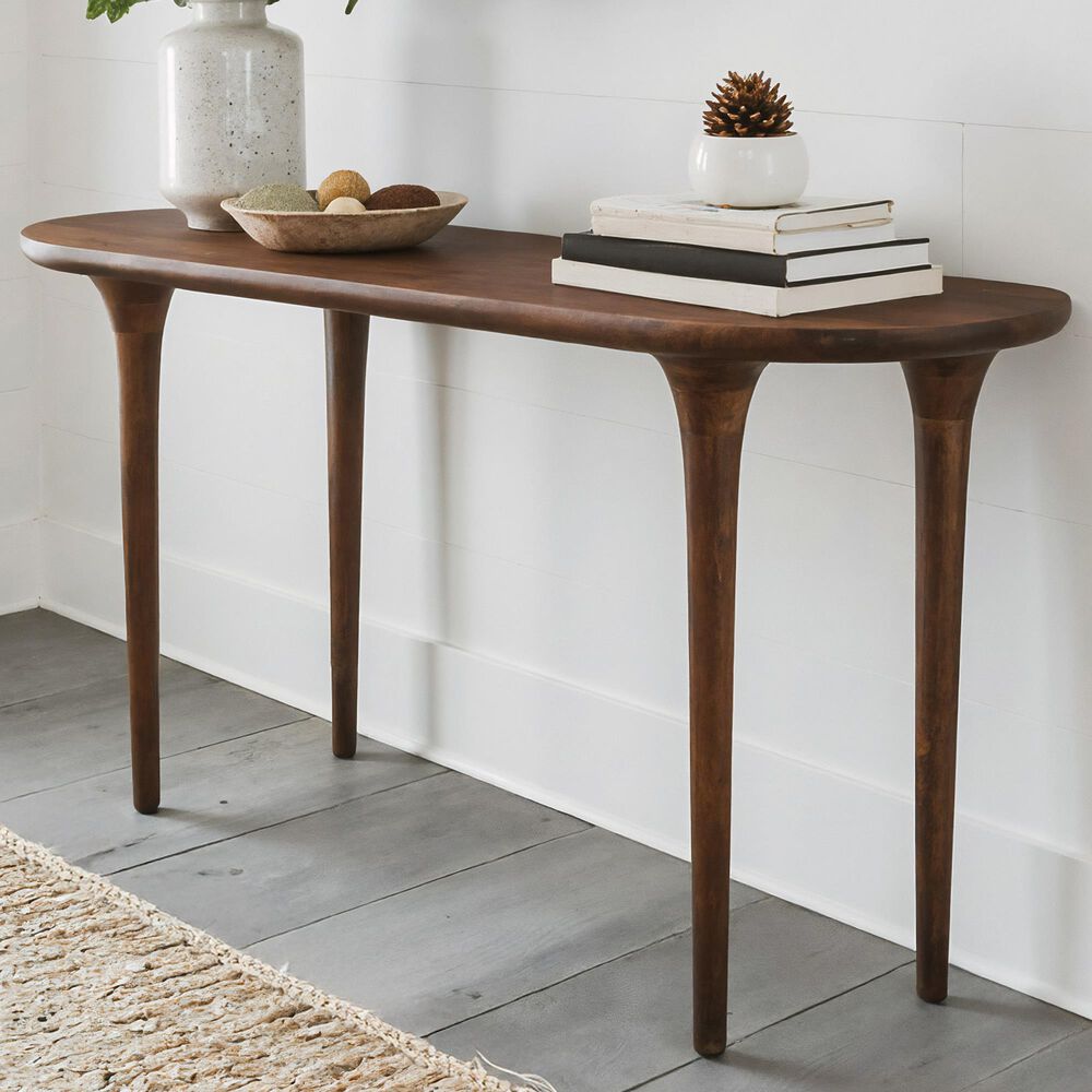 Zuo Modern Spiker Console Table in Walnut, , large