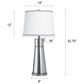 Flair Industries Hoke Table Lamp in Silver, , large