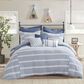 Hampton Park Noble 8-Piece Queen Cotton Comforter Set in Blue, , large