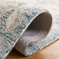 Safavieh Micro-Loop MLP476M 5" x 8" Ivory and Blue Area Rug, , large