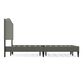 Glideaway Leighford King Upholstered Platform Panel Bed in Stone Mist, , large