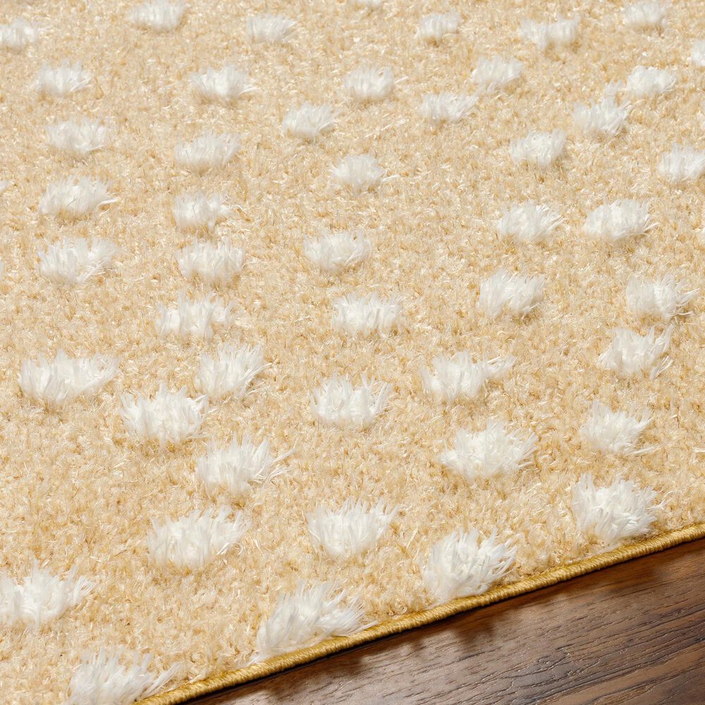 Surya Rodos RDO2351 6&#39;7&quot; x 9&#39; Mustard, White, Peach Area Rug, , large