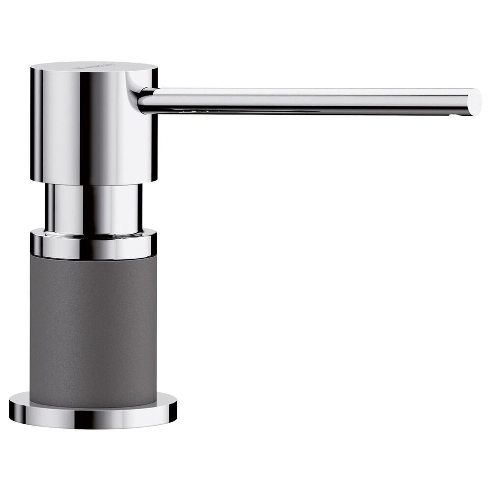 Blanco Lato Soap Dispenser in Chrome and Cinder, , large