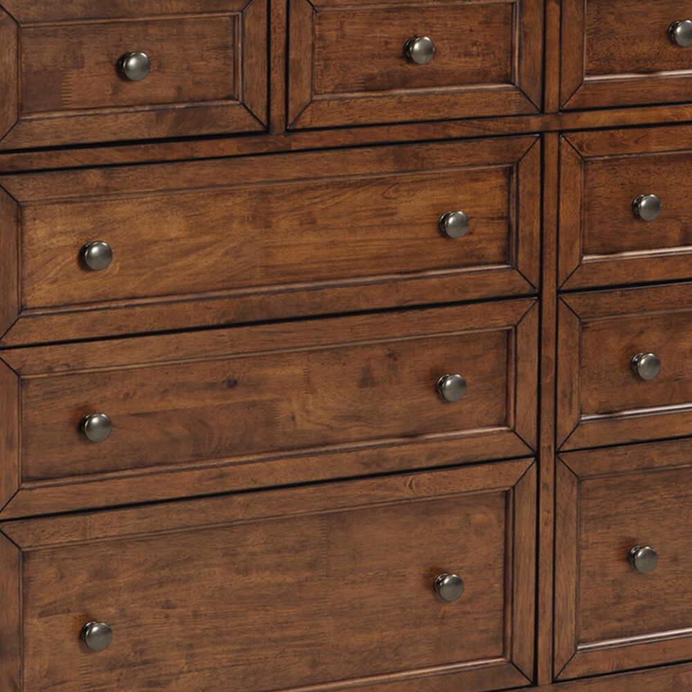 Hawthorne Furniture San Mateo 10-Drawer Dresser and Mirror in Tuscan, , large