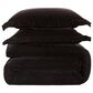 HiEnd Accents Estelle Velvet 3-Piece Full/Queen Comforter Set in Cocoa, , large