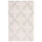 Safavieh Micro-Loop Damask 5" x 8" Charcoal and Ivory Area Rug, , large