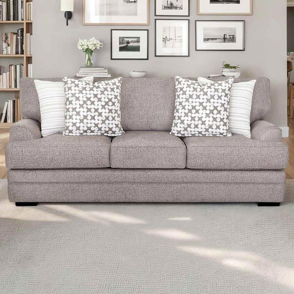 Moore Furniture Ashton Stationary Sofa in Kittery Pewter, , large