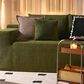 HOMLUX 2-Piece Mod Sectional with RAF Chaise in Green, , large
