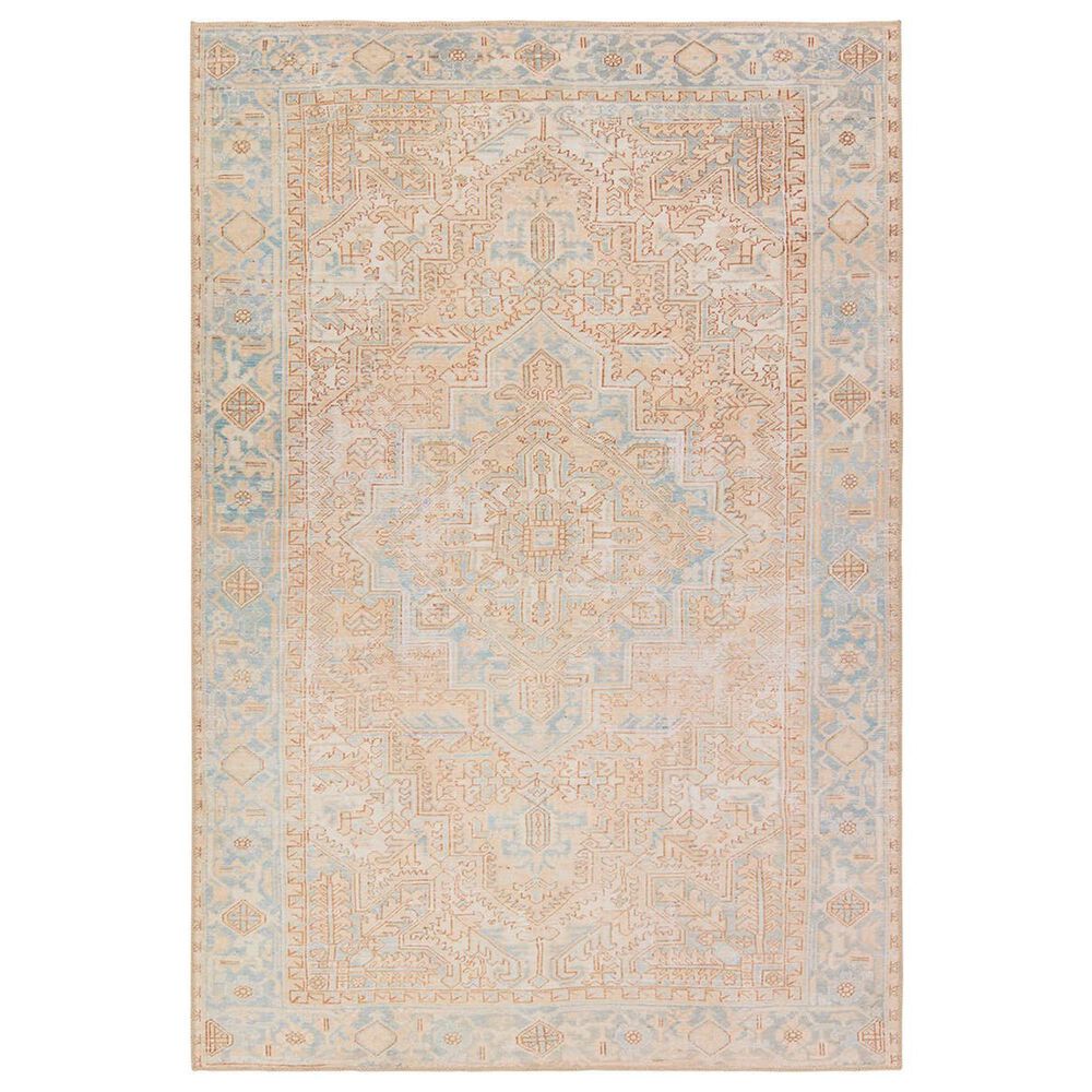 Jaipur Garcia Mabel 5" x 8" Semolina and Abyss Area Rug, , large