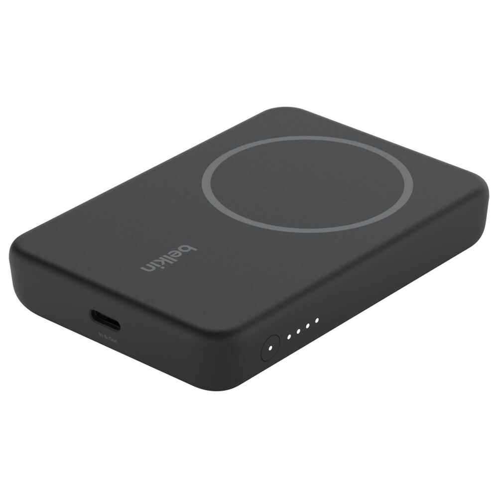 Belkin BoostCharge Magnetic Wireless Power Bank with Stand in Black, , large