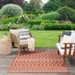 Nourison Positano Southwestern Terracotta 5" x 7" Indoor/Outdoor Area Rug, , large