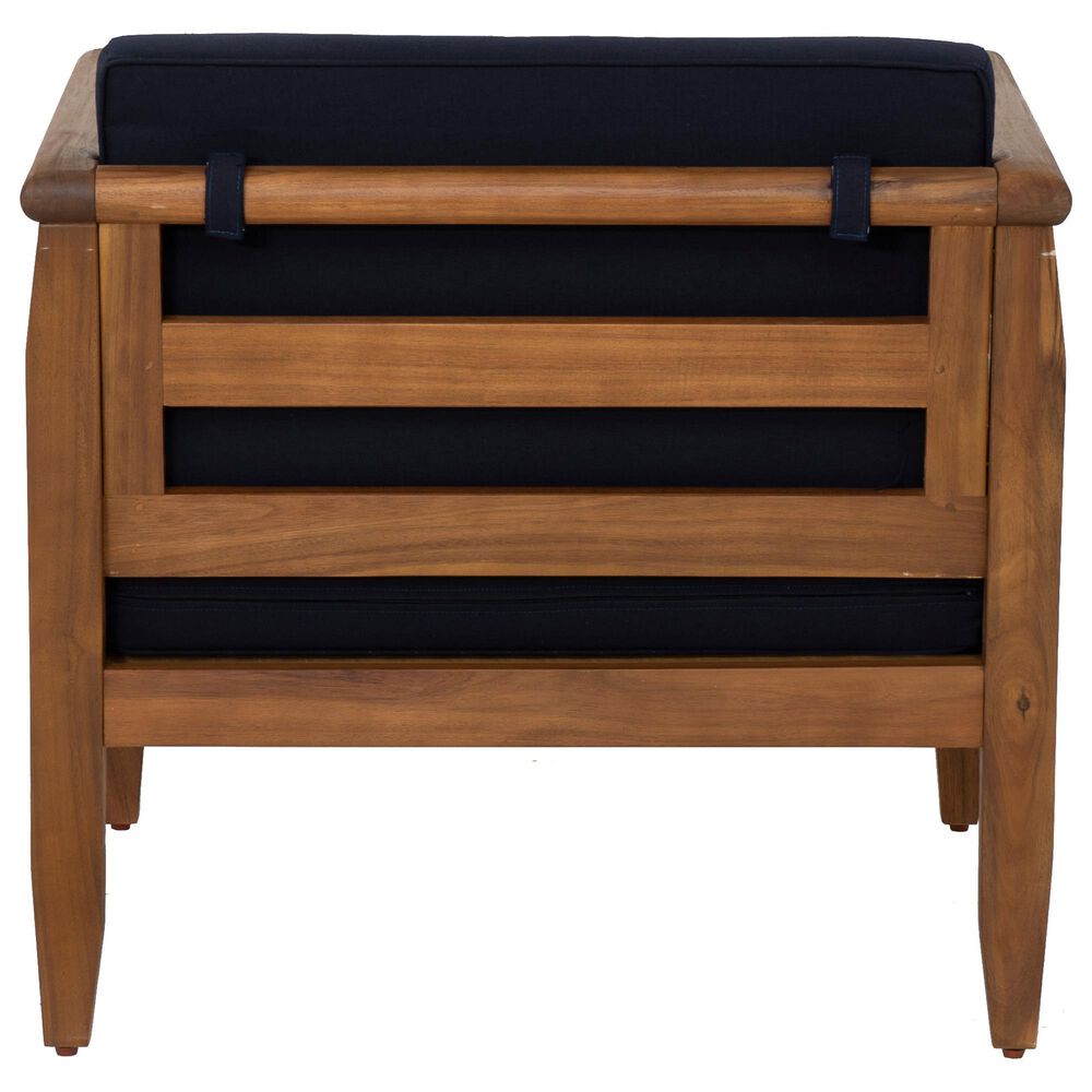 Linon Home Decor Arlen Patio Arm Chair in Navy, , large