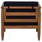Linon Home Decor Arlen Patio Arm Chair in Navy, , large