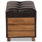 Baxton Studio Marelli 2-Piece Storage Ottoman Set in Dark Brown, , large