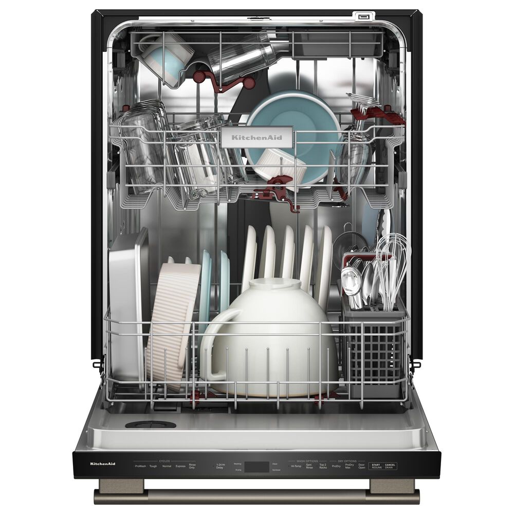 KitchenAid 24&quot; Max Jets Third Rack Dishwasher with Advanced ProDry System and Bar Handle in Black Ore, , large