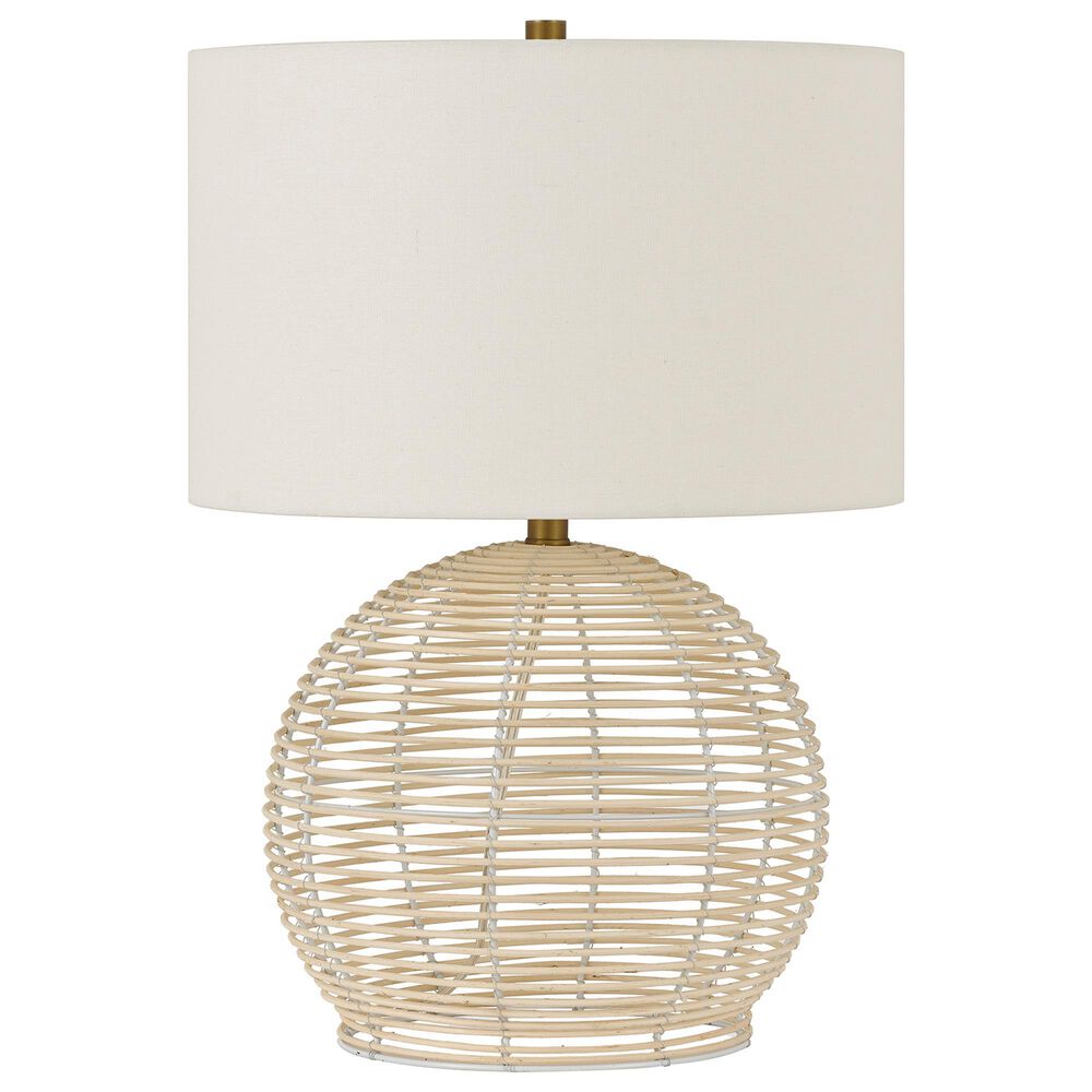 Hudson and Canal Bryn Table Lamp in Rattan, , large