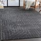 Surya Hightower 9" x 13" Charcoal, Black and White Area Rug, , large