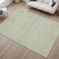 Dalyn Rug Company Soft Essentials Solid Celery 9" x 12" Area Rug, , large