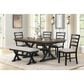 Lifestyle Modern Farmhouse Trestle Dining Table in Black and Grey - Table Only, , large