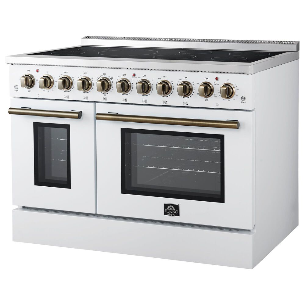 Forno Paolo 48" Freestanding Electric Range in White, , large